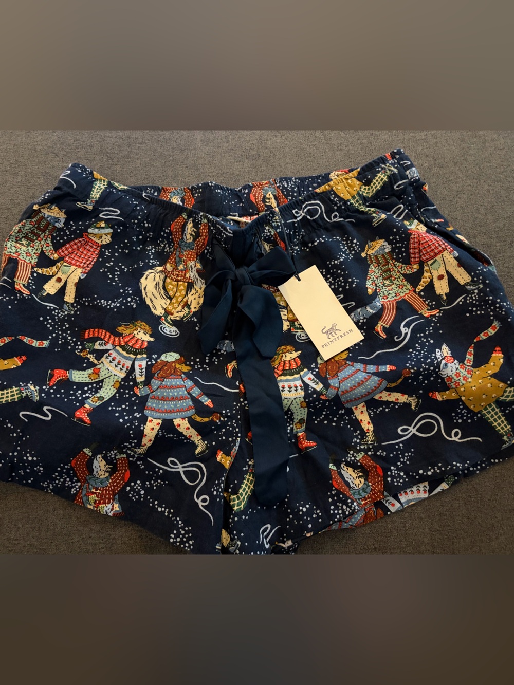 Printfresh Figure Skaters Pajama Shorts NWT